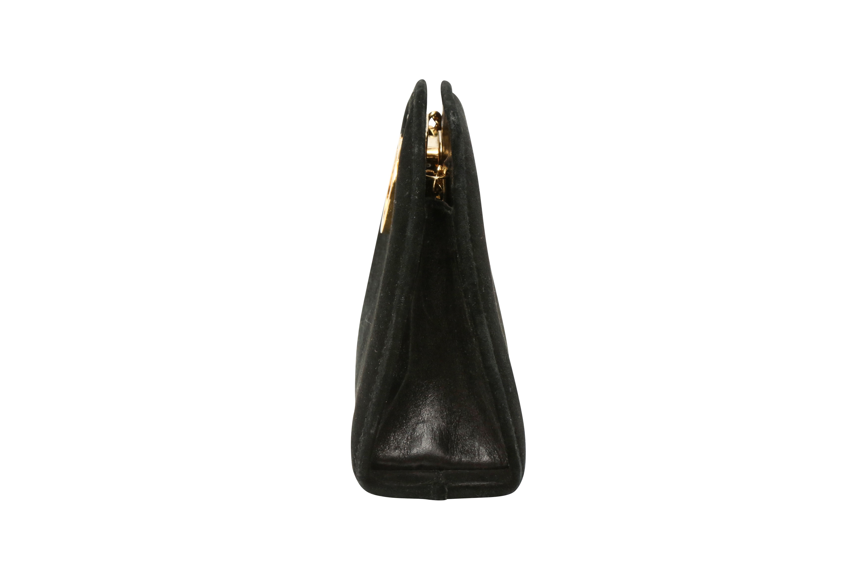 Salvatore Ferragamo leather Gancini Chain Shoulder Bag black