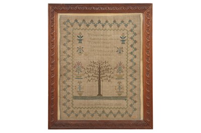 Lot 387 - AN EARLY VICTORIAN SAMPLER