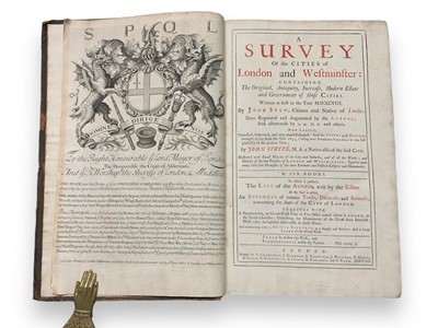 Lot 96 - Stow (John) A Survey of the Cities of London and Westminster