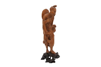 Lot 630 - A CHINESE BOXWOOD CARVING