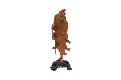 Lot 630 - A CHINESE BOXWOOD CARVING