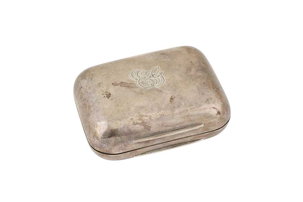 Lot 477 - A Victorian sterling silver soap box, London