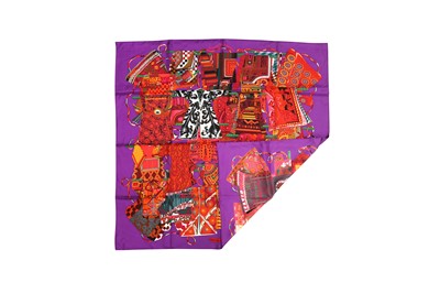 Lot 117 - Hermes 'Voyage En Etoffes' Print Silk Scarf