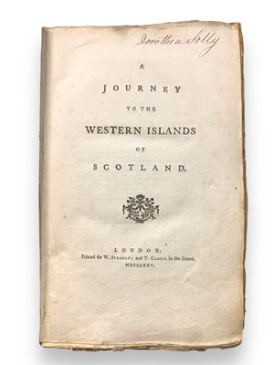 Lot 92 - Johnson [Samuel] A Journey to the Western Islands of Scotland