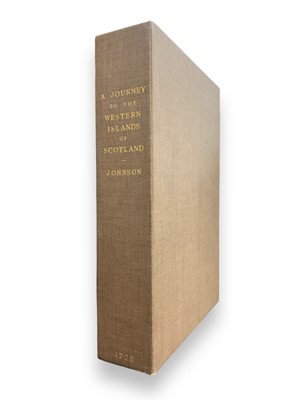 Lot 92 - Johnson [Samuel] A Journey to the Western Islands of Scotland