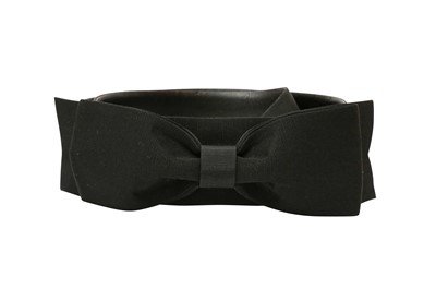 Lot 568 - Chanel Black Bow Belt - Size 75
