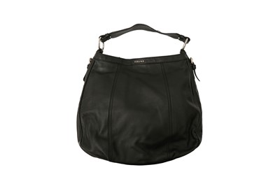 Lot 519 - Versace Black Vector Zip Hobo Bag