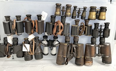 Lot 1375 - Military Binoculars by Leitz, Zeiss & Goerz, plus Others
