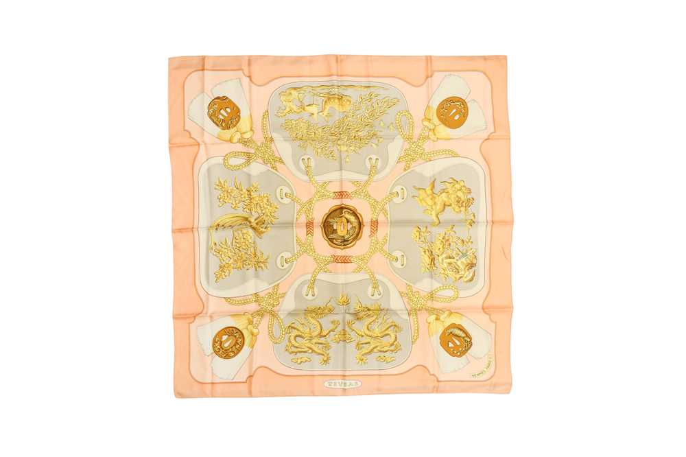 Lot 16 - Hermes 'Tsubas' Print Silk Scarf