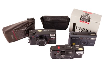 Lot 55 - Three Compact Point-and-Shoot Cameras.
