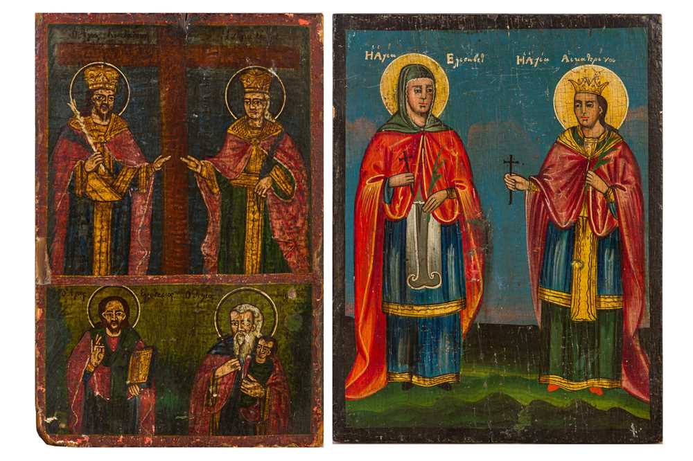 Lot 310 - GREEK ICONS (19TH CENTURY)