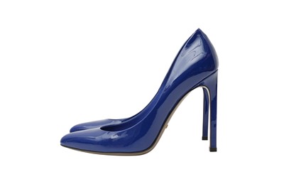 Lot 158 - Gucci Ultramarine Gloria Heeled Pump - Size 37.5