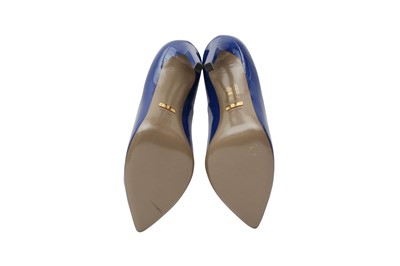 Lot 158 - Gucci Ultramarine Gloria Heeled Pump - Size 37.5