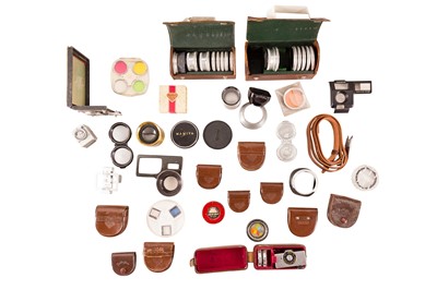 Lot 1268 - A large selection of Rolleiflex accessories.