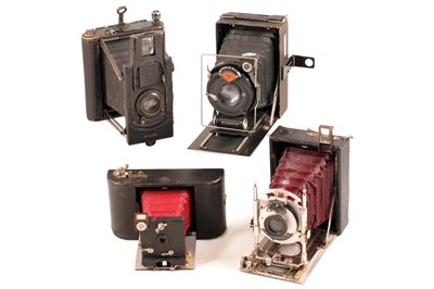 Lot 1186 - Uncommon Wunsche Kolibri & Other Folding Cameras