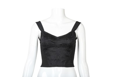 Lot 543 - Dolce & Gabbana Black Corset Bra Top - Size 36