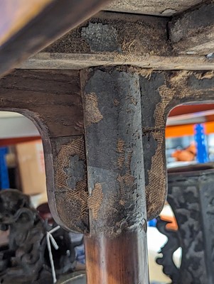 Lot 181 - A CHINESE CYPRESS WOOD MING-STYLE TABLE