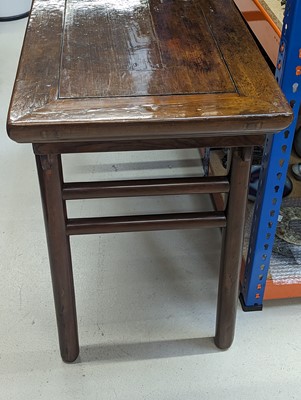 Lot 181 - A CHINESE CYPRESS WOOD MING-STYLE TABLE