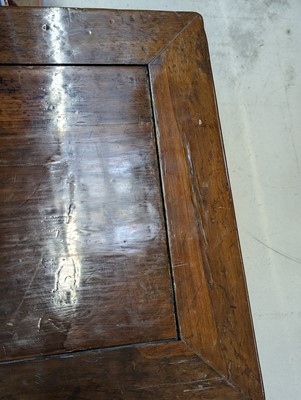 Lot 181 - A CHINESE CYPRESS WOOD MING-STYLE TABLE