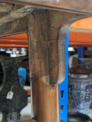 Lot 181 - A CHINESE CYPRESS WOOD MING-STYLE TABLE