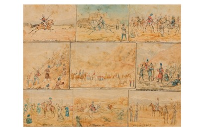 Lot 96 - BRITISH SCHOOL C.1842 (SCENES FROM THE AFGHAN WAR)