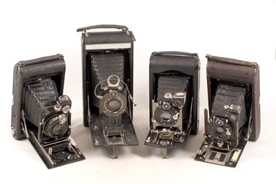 Lot 1181 - An Uncommon Ensign with T.T.& H Cooke-Luxor Lens & Other Folding Cameras