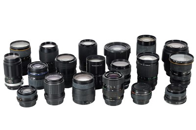 Lot 312 - A Large Selection of SLR Lenses.