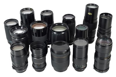 Lot 1202 - A Large Selection of SLR Lenses.