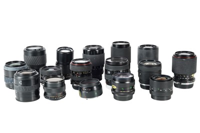 Lot 313 - A Large Selection of SLR Lenses.