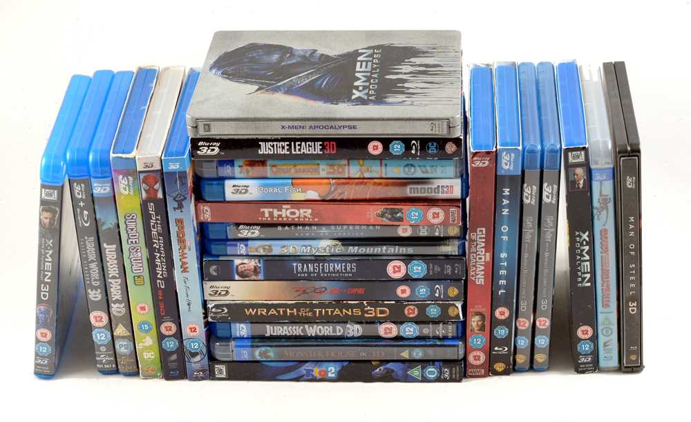 Lot 1406 - Collection of 26 3D Blu-Ray Films.