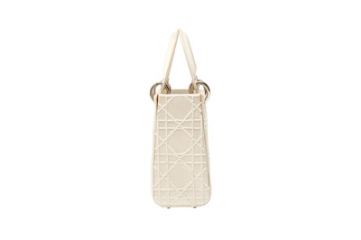 Lot 354 - Christian Dior Cream Embellished Mini Lady Dior Bag