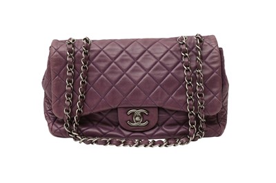 Lot 88 - Chanel Purple Jumbo Flap Bag
