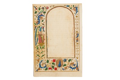 Lot 33 - Illuminated leaves on vellum from a Book of Hours