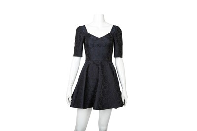 Lot 184 - Dolce & Gabbana Black Brocade Corset Dress - Size 36