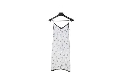 Lot 128 - Prada Grey Floral Silk Camisole Slip Dress