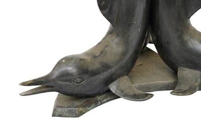 Lot 132 - A HOLLYWOOD REGENCY DOLPHIN COFFEE TABLE