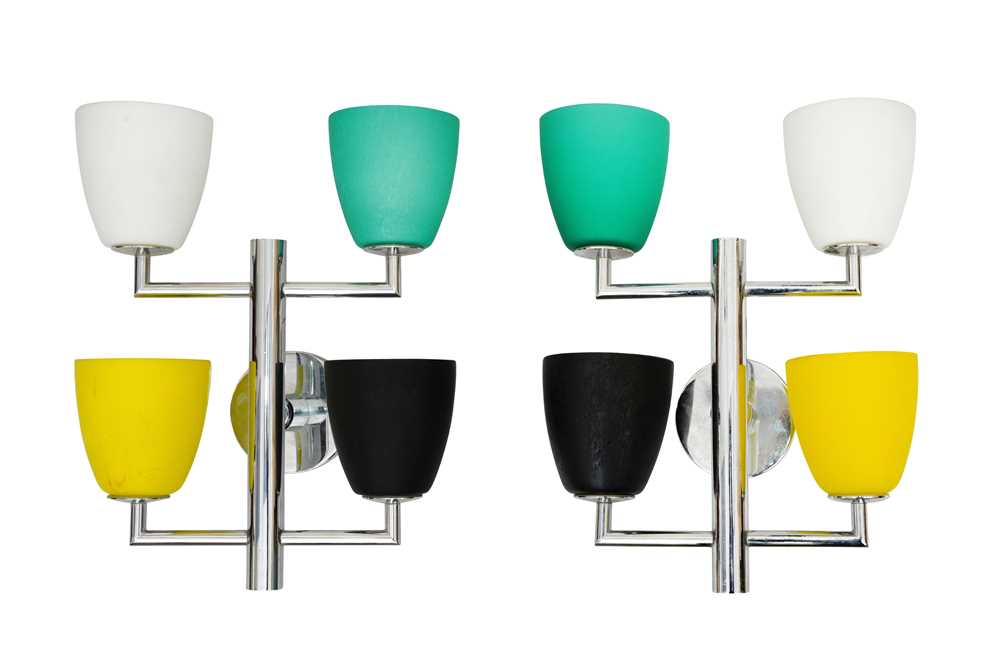 Lot 47 - FONTANA ARTE, ITALY: A pair of wall lights