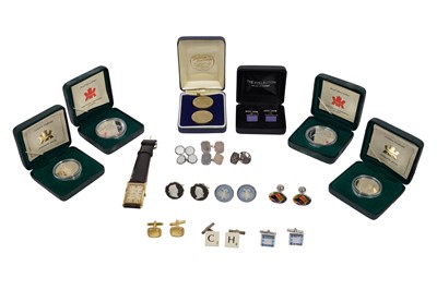 Lot 36 - A MIXED GROUP OF COSTUME JEWELLERY AND COINS