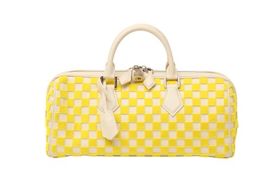 Lot 12 - Louis Vuitton Yellow Damier Cubic East West Speedy Bag
