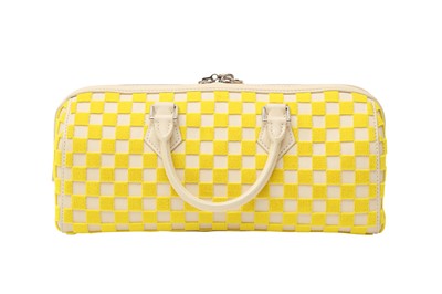 Lot 5 - Louis Vuitton Yellow Damier Cubic East West Speedy Bag