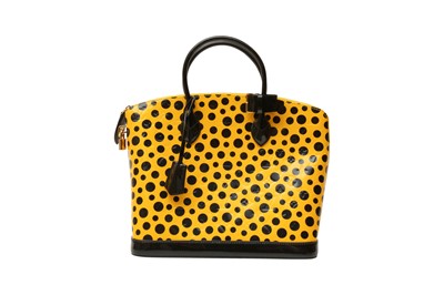 Lot 13 - Louis Vuitton x Yayoi Kusama Yellow Infinity Dots Lock It Bag
