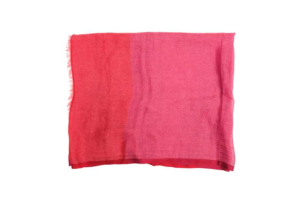 Lot 67 - Loro Piana Pink Tonal Long Scarf
