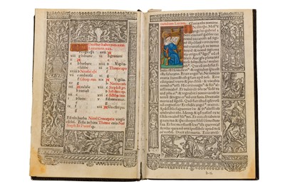 Lot 31 - Illuminated Book of Hours on vellum, Paris, Gilles Hardouin, [calendar: 1510-1530]
