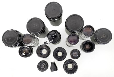 Lot 1312 - Russian Lens Selection, inc Three Helios-44 Lenses.