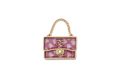 Lot 107 - Chanel Orchid Flap Bag Pin Brooch