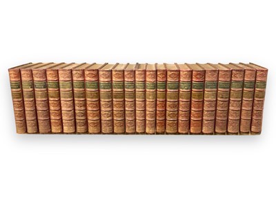 Lot 233 - Thackeray. Works, 21 vol. full calf. 1869