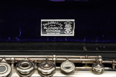 Lot 74 - A WILLIAM HAYNES SILVER FLUTE