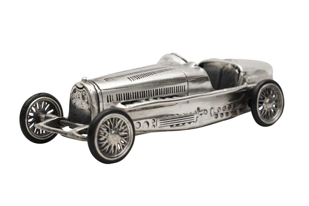 Lot 66 - A SILVER  BUGATTI MODEL