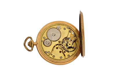 Lot 87 - AN EARLY 20TH CENTURY 14K GOLD POCKET WATCH