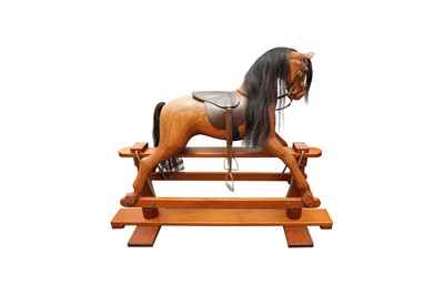 Lot 254 - A JOHN MARRIOTT PLYWOOD ROCKING HORSE